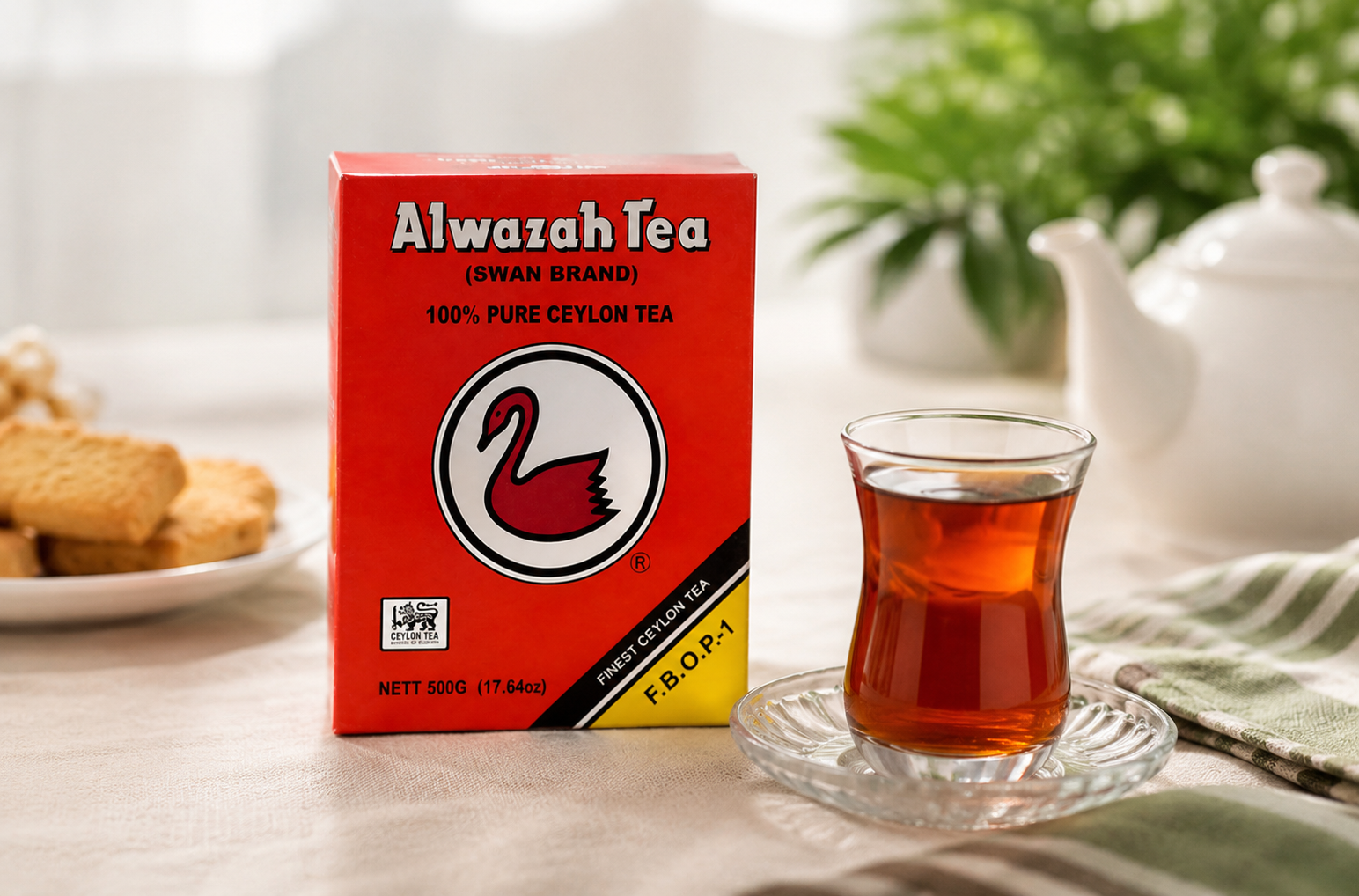 چای الوزه (قو) نیم کیلویی جعبه‌ای مناسب مصرف روزانه