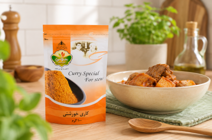 کاری خورشتی 100 گرم حاج محمد جلالی | ادویه مخصوص انواع خورشت