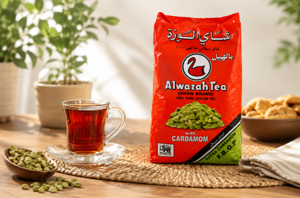 چای الوزه (قو) هل دار ۵۰۰ گرمی مناسب مصرف روزانه